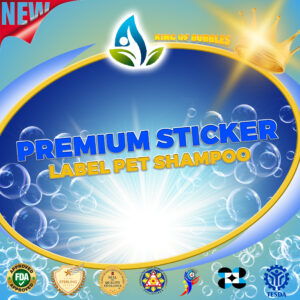 PREMIUM STICKER LABEL PET SHAMPOO BY ZESTLIFESTYLE