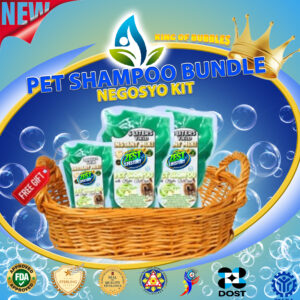 INSTANT NEGOSYO BUNDLE KIT PET SHAMPOO (INSTANT KIT – 2PCS OF 6LITERS PET SHAMPOO, 1PC OF 3LITERS OF PET SHAMPOO)