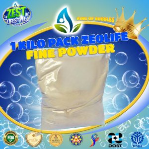 1 KILO PACK: Zeolite. Sizes: Fine Powder, Aqua Grade, Feed Grade, Z8, Z6, Z5, Z4, Z3