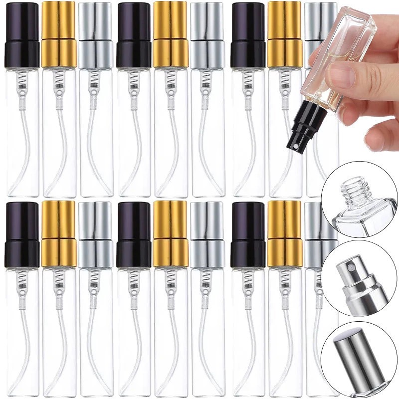 10ML Portable Empty Perfume Spray Bottle/Refillable Leak Proof Glass Fragrance Atomizer