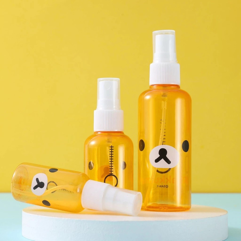30ml 50ml 100ml Portable Cute Bear Perfume Atomizer Hydrating Spray Bottle Travel portable Plastic Bottle