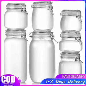 Glass bottle, sealed jar, food can, pickle jar, can, transparent large mouth jam bottle